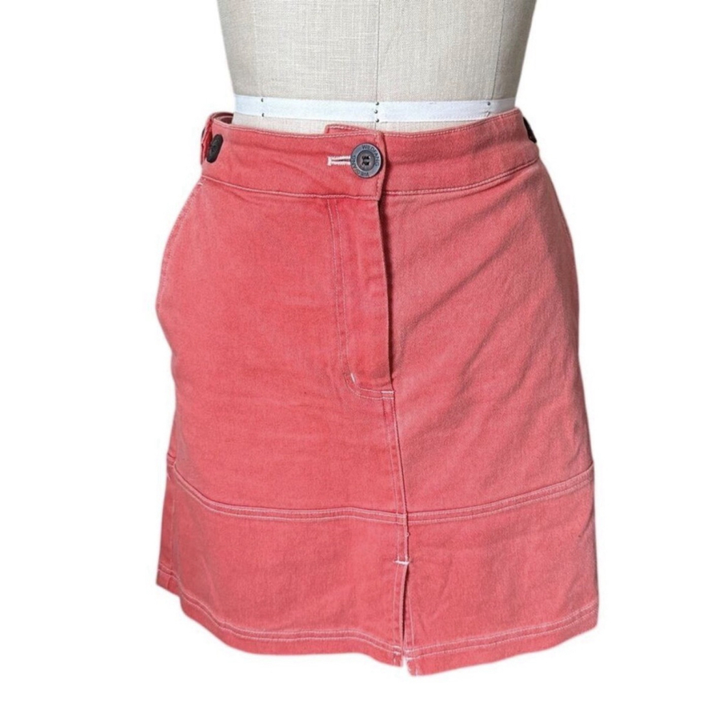Wildfang The Essential Denim Work Skirt Large Retails $98 - Picture 2 of 7